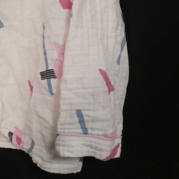 Unbranded | medium | P2P 18 inches measured | Pig Pattern Button-Up Pajama Top - Picture 8 of 15